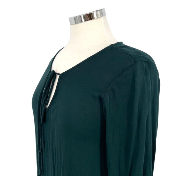 Michael Stars Keyhole Flounce Dress Dark Green Size XS - Picture 5 of 13